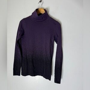 Athleta Flurry Base Layer‎ Purple Ombre Top. Sz M CP